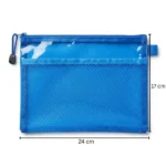 ⁦مقلمة شبك شفافة بسوستة عملية مقاس 17×24 سم – حافظة أقلام متعددة الاستخدامات بألوان مختلفة⁩ - الصورة ⁦11⁩