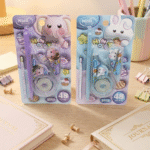 كوريكتور 2 شريط 6 متر مع قلم 3 في 1 بتصميم كيوت للأطفال والطلاب - الصورة 5