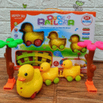 لعبة قطار البط للأطفال 21 قطعة بالموسيقى والإضاءة لتنمية المهارات والمرح - الصورة 2