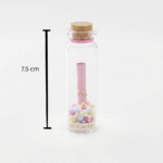 رسائل السعادة – زجاجة رسائل حب وذكريات 7.5 سم هدية رومانسية مميزة - الصورة 2