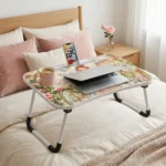 ترابيزة لابتوب 60×39 سم بتصميم بناتي أنيق مع حامل كوب وفتحة تابلت - الصورة 4