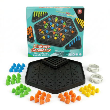 لعبة ذكاء هندسية 4 ألوان لتنمية التفكير والتركيز للأطفال