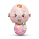 بالون بيبي بنوتة 70×60 سم – مثالي لاستقبال المولودة والسبوع