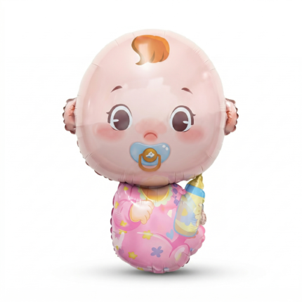 بالون بيبي بنوتة 70×60 سم – مثالي لاستقبال المولودة والسبوع