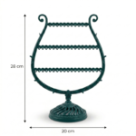 ⁦منظم اكسسوارات بلاستيك متعدد الطبقات 3 أدوار بتصميم أنيق – حامل مجوهرات عملي⁩ - الصورة ⁦7⁩
