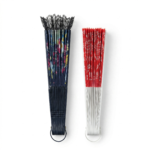 ⁦مروحة يد قابلة للطي 1 قطعة – لون كحلي أو أحمر فاخر⁩ - الصورة ⁦3⁩