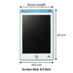 ⁦لوح كتابة LCD 8.5 بوصة للأطفال مع قلم – شاشة كتابة إلكترونية 22 × 14.5 سم قابلة للمسح⁩ - الصورة ⁦2⁩