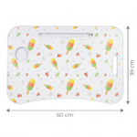 ترابيزة لابتوب قابلة للطي 60×39 سم بتصميم آيس كريم – ترابيزة سرير للمذاكرة والعمل - الصورة 3