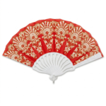 ⁦مروحة يد قابلة للطي 1 قطعة – لون كحلي أو أحمر فاخر⁩ - الصورة ⁦2⁩