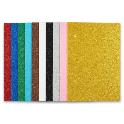 ورق فوم جليتر مقاس 30 × 19 سم – مناسب للهاند ميد والتزيين