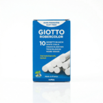 طباشير أبيض 10 قطع - GIOTTO – طباشير سبورة بدون غبار عالي الجودة