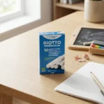 ⁦طباشير أبيض 10 قطع - GIOTTO  – طباشير سبورة بدون غبار عالي الجودة⁩ - الصورة ⁦2⁩