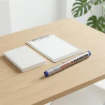 ⁦ماركر أزرق دائم 14 سم × 2 سم للكتابة على الأسطح المختلفة | جودة عالية⁩ - الصورة ⁦4⁩