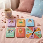 ⁦لعبة Just Girls عربي وإنجليزي – 124 كارت ترفيهي للبنات | 5 ألعاب في لعبة واحدة⁩ - الصورة ⁦3⁩