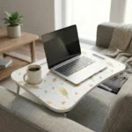 ⁦ترابيزة لابتوب قابلة للطي 60×39 سم متعددة الاستخدام بتصميمات مميزة – مكتب سرير للمذاكرة والعمل⁩ - الصورة ⁦9⁩