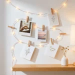 ⁦مشابك خشب صغيرة 25 قطعة لون طبيعي للديكور وتعليق الصور⁩ - الصورة ⁦3⁩