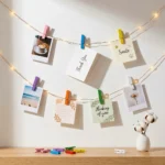 مشابك خشب صغيرة 25 قطعة ملونة بألوان زاهية للصور والهدايا والديكور - الصورة 3