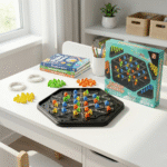 لعبة ذكاء هندسية 4 ألوان لتنمية التفكير والتركيز للأطفال - الصورة 4