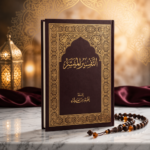 ⁦مصحف التفسير الميسر بغلاف بني فاخر مزخرف – مقاس 17×24.5 سم – تفسير واضح ومبسط لمعاني القرآن الكريم⁩ - الصورة ⁦2⁩