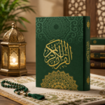 ⁦القرآن الكريم بغلاف أخضر فاخر مزخرف – مقاس 13.5 × 19.5 سم⁩ - الصورة ⁦2⁩
