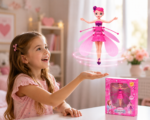 لعبة الجنية الطائرة Flying Fairy للأطفال – دمية طائرة قابلة للشحن USB بإضاءة وحساس حركة 360° - الصورة 2