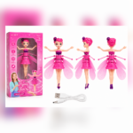لعبة الجنية الطائرة Flying Fairy للأطفال – دمية طائرة قابلة للشحن USB بإضاءة وحساس حركة 360° للبنات +14 سنة