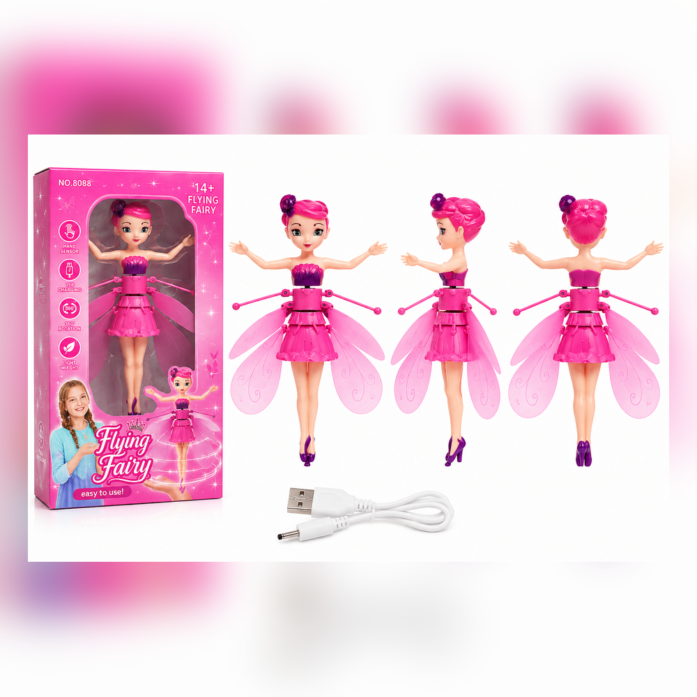 flying_fairy_uniform_background_1000x1000 لعبة الجنية الطائرة Flying Fairy للأطفال – دمية طائرة قابلة للشحن USB بإضاءة وحساس حركة 360° للبنات +14 سنة