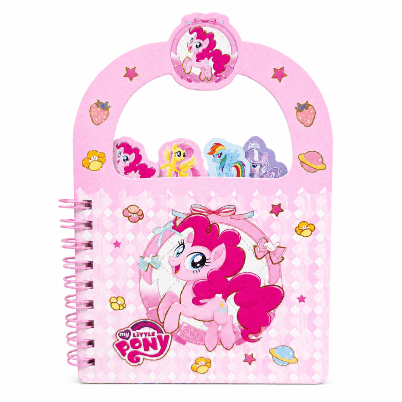 نوت أطفال سلك My Little Pony مع فواصل مرجعية ملونة – دفتر ملاحظات للبنات بتصميم بوني كيوت