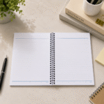 نوت سلك أرابيسك أزرق مقاس 17×12.5 سم – دفتر ملاحظات عربي أنيق للدراسة والعمل وتدوين الأفكار - الصورة 2