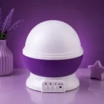 ⁦وناسة مضيئة للأطفال LED - لون موف - أبعادها 13×13×14.5 سم⁩ - الصورة ⁦3⁩