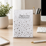 نوت هارد كفر Happiness Diary مقاس 12×9 سم – مفكرة جيب أنيقة بتصميم قلوب للكتابة اليومية وتدوين الملاحظات - الصورة 5