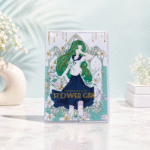 نوت هارد كفر Flower Girl مقاس 13.5×9.5 سم – دفتر ملاحظات أنيق بتصميم بناتي ورسومات مميزة - الصورة 3