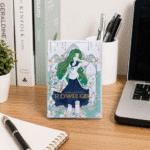 نوت هارد كفر Flower Girl مقاس 13.5×9.5 سم – دفتر ملاحظات أنيق بتصميم بناتي ورسومات مميزة - الصورة 2