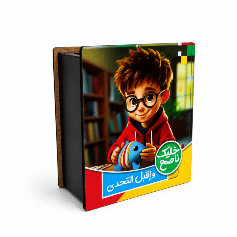 حصالة تحويش الفلوس الخشبية 14×12 سم – صندوق ادخار أنيق للأطفال والكبار لتنظيم التوفير اليومي