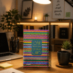 نوت سلك ملونة بتصميم تراثي مبهج مقاس 17 × 12.5 سم – دفتر ملاحظات لتدوين الأفكار والدراسة - الصورة 4