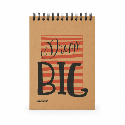 نوت سلك Dream Big مقاس 16×12 سم – دفتر ملاحظات مسطر 70 ورقة للتدوين والدراسة والعمل