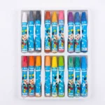 ألوان شمعية زيتية 18 لون Oil Pastels للرسم والتلوين المدرسي والأعمال الفنية - الصورة 2