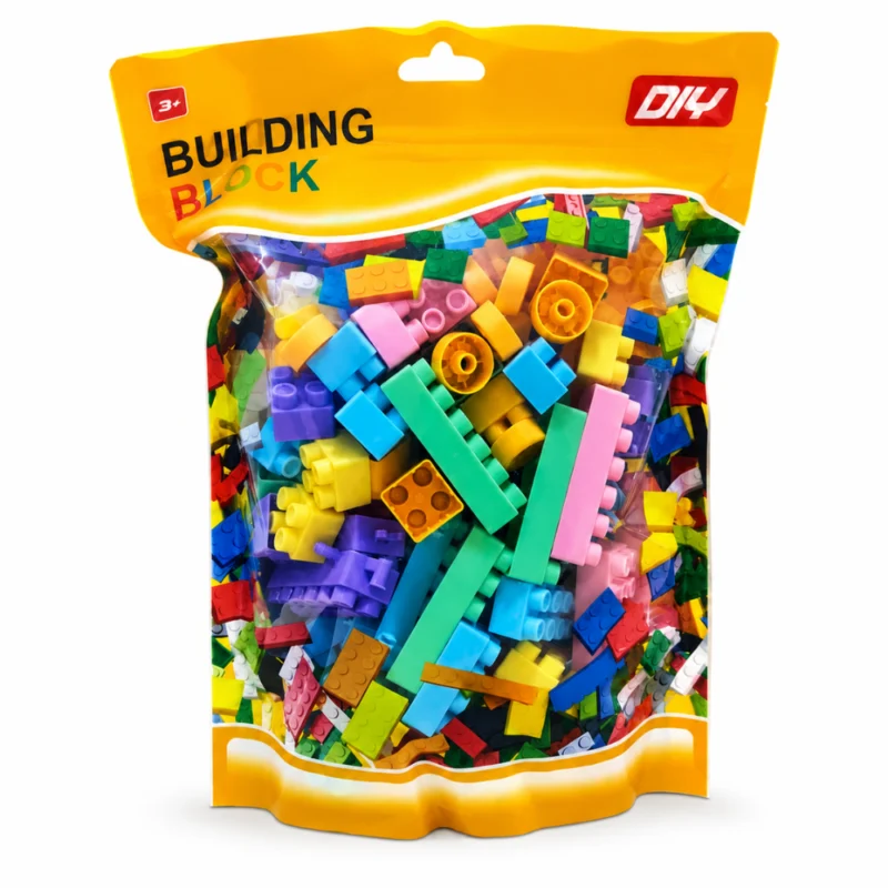 لعبة مكعبات تركيب للأطفال Building Blocks – قطع بناء ملونة لتنمية الإبداع والذكاء +3 سنوات
