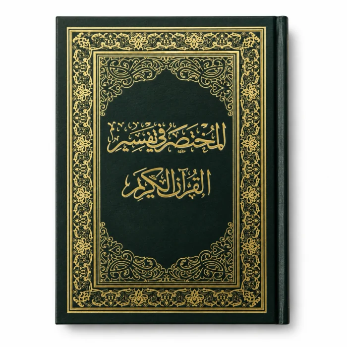 مصحف المختصر في تفسير القرآن الكريم هارد كوفر مقاس 20.5 × 14.5 سم – خط واضح وغلاف فاخر