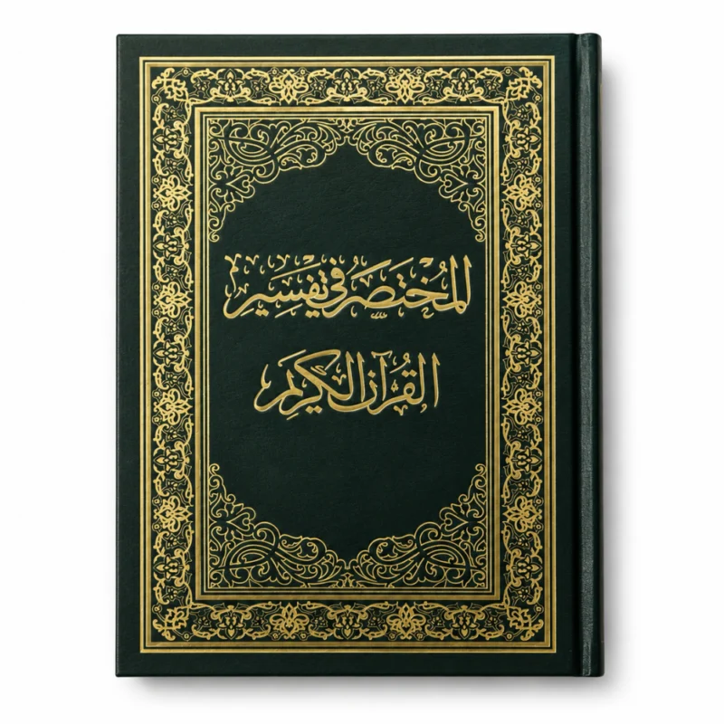 مصحف المختصر في تفسير القرآن الكريم هارد كوفر مقاس 20.5 × 14.5 سم – خط واضح وغلاف فاخر