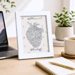 ⁦برواز أبيض 18×13 سم بتصاميم متنوعة – إطار صور وديكور أنيق مناسب للهدايا والمكاتب⁩ - الصورة ⁦6⁩