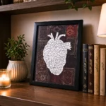⁦برواز ديكور أسود 20×25 سم – زجاج شفاف وتعليق حائط – متاح تنفيذ أي تصميم حسب الطلب⁩ - الصورة ⁦4⁩