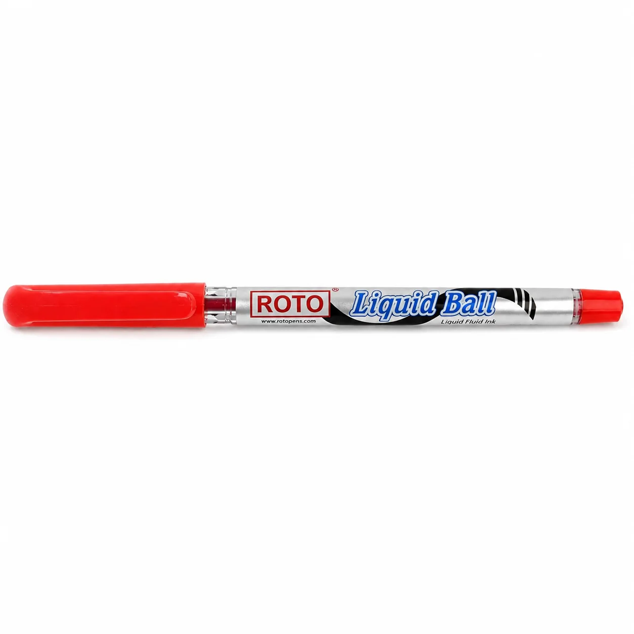 21911-1 قلم حبر روتو أحمر ROTO Liquid Ball بطول 14 سم – قلم كتابة عملي للمدرسة والجامعة والمكتب