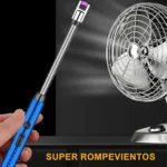 ⁦ولاعة كهربائية للمطبخ قابلة للشحن USB برقبة مرنة – طول 25 سم وعرض 1.5 سم / اللون أزرق⁩ - الصورة ⁦3⁩