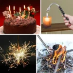 ولاعة كهربائية للمطبخ قابلة للشحن USB برقبة مرنة – طول 25 سم وعرض 1.5 سم / اللون أسود - الصورة 5