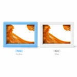 ⁦لوحة رملية متحركة بإطار أزرق وظهر أبيض مقاس 20×15 سم – ساعة رملية ديكورية ثلاثية الأبعاد للمكتب والمنزل⁩ - الصورة ⁦4⁩