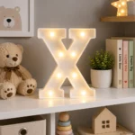 حرف X مضيء LED – ديكور حروف إنجليزية بإضاءة دافئة – 22×17.5 سم - الصورة 3