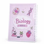 نوت بوك أحياء Biology A4 سلك 100 ورقة بغلاف جلوسي شفاف وتصميم تعليمي مميز
