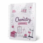 نوت بوك الكيمياء Chemistry A4 سلك 100 ورقة مسطرة بغلاف جلوسي شفاف وتصميم تعليمي مميز