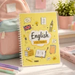 ⁦نوت بوك اللغة الإنجليزية English A4 سلك 100 ورقة مسطرة بغلاف جلوسي شفاف⁩ - الصورة ⁦4⁩